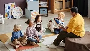 Teacher and students
